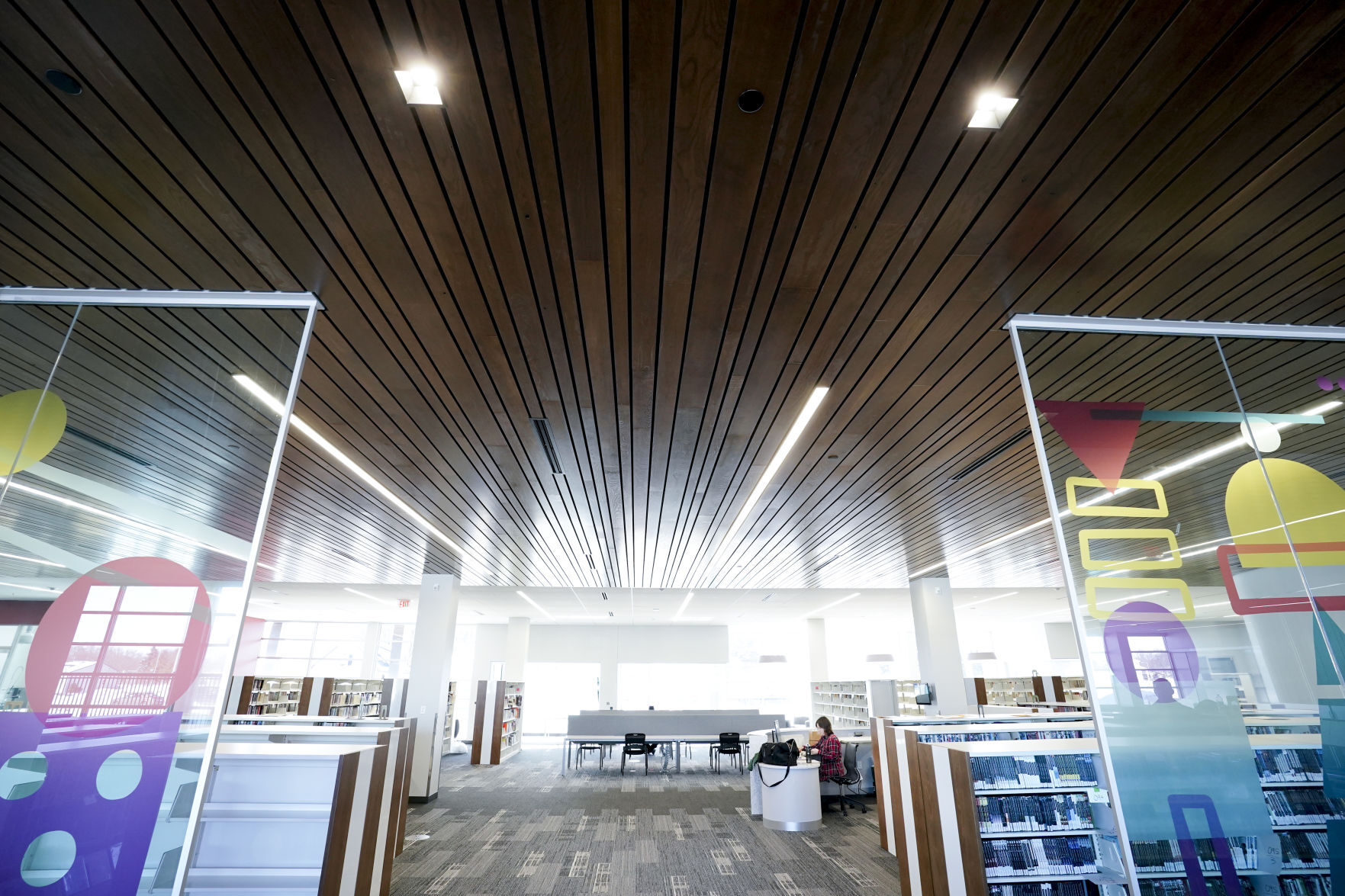 Pinney Library - ash ceilings